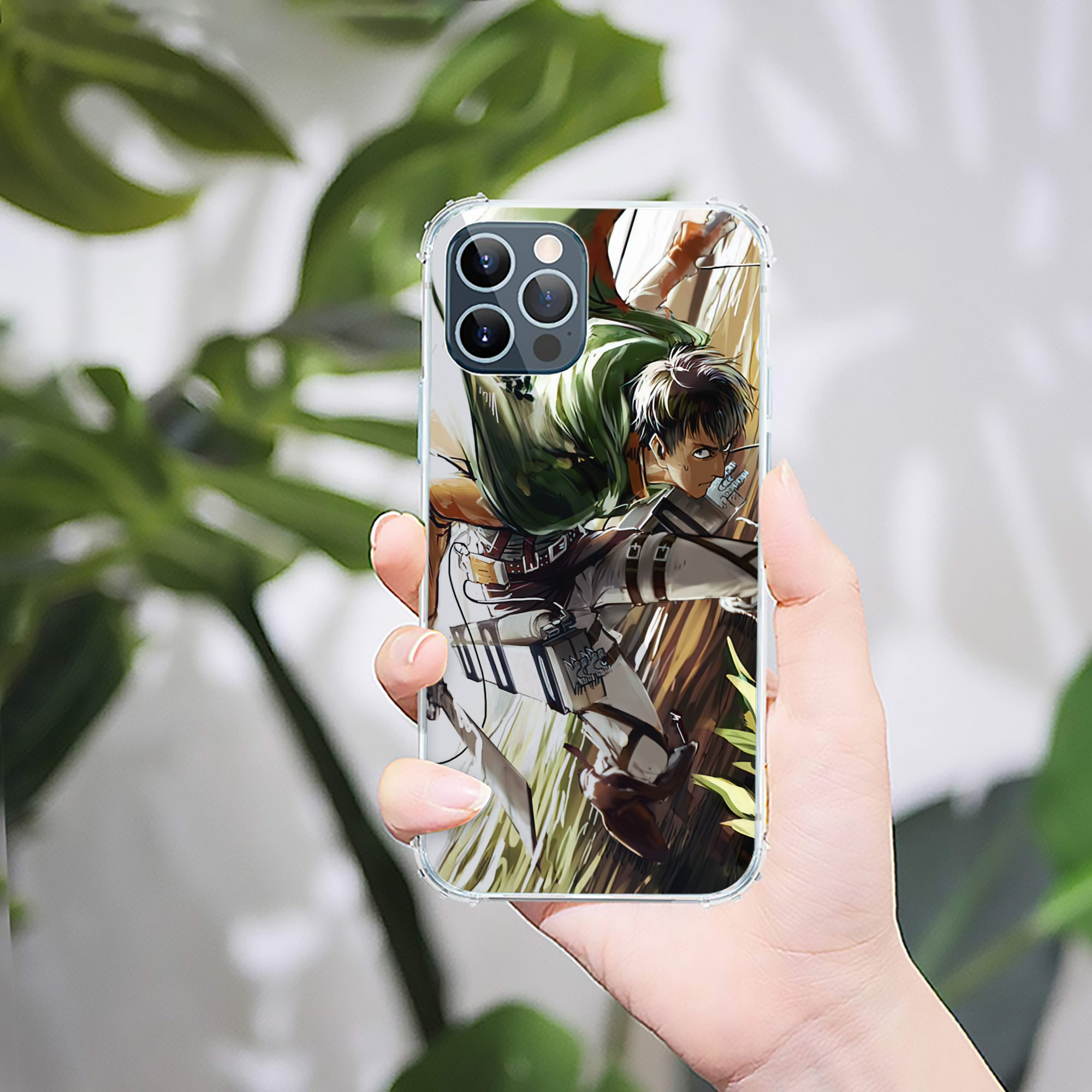 （画像用） 進撃の巨人 Attack on Titan 【iPhone 12シリーズ対応】透明スマホケース（クリアソフトケース）